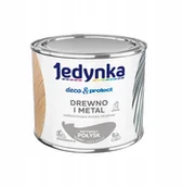 Farby zewnętrzne - Jedynka D&p Drewno i Metal 0,2l Szary Satyna - miniaturka - grafika 1