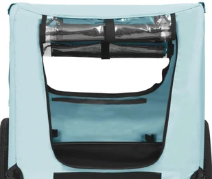 VidaXL Lumarko Przyczepka rowerowa dla zwierzaka, niebiesko-czarna 92595 VidaXL - Sprzęt podróżny i transportery dla psów - miniaturka - grafika 7