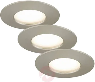 Briloner Zestaw 3 szt. reflektor LED Nikas IP44 nikiel - Oprawy, klosze i abażury - miniaturka - grafika 4