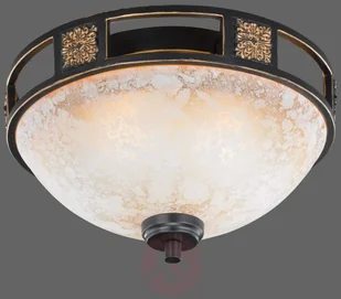 Trio T R I O plafon zdobiony 2 x 60W E27, Biały, seria 6081 (608100224)  - Lampy sufitowe - miniaturka - grafika 2