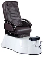Fotele kosmetyczne - Beauty System Fotel do pedicure z masażem BR-3820D Brązowy BR-3820D/W011 - miniaturka - grafika 1