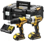Zestawy elektronarzędzi - DeWALT Akumulatorowy 2-narzędziowy Zestaw Combo (DCK2059D2T-QW) - miniaturka - grafika 1