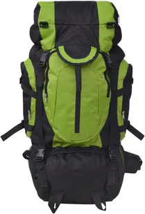 vidaXL vidaXL Plecak turystyczny XXL 75 L, czarno-zielony - Plecaki - miniaturka - grafika 3