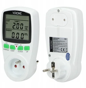 Watomierz Licznik Poboru Prądu Energii Miernik - Multimetry - miniaturka - grafika 2