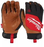 Rękawice robocze - Milwaukee Rękawice Skórzane Hybrydowe Premium M/8 - miniaturka - grafika 1