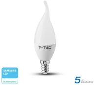 Żarówki LED - V-TAC Żarówka LED SAMSUNG CHIP 5.5W E14 Świeczka Płomyk VT-258 6400K 470lm - miniaturka - grafika 1