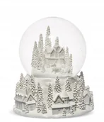 Ozdoby bożonarodzeniowe - Szklana Kula Sztuczny Śnieg Pozytywka Miasteczko - miniaturka - grafika 1
