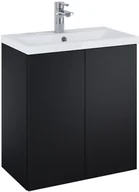 Szafki łazienkowe - Elita Kido szafka podumywalkowa + umywalka set) 60 2D BLACK MATT PDW 168097 - miniaturka - grafika 1