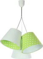 Lampy sufitowe - Biało-zielona lampa wisząca w groszki dla dzieci R8-T15 - miniaturka - grafika 1
