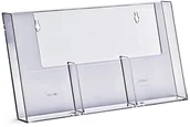 Akcesoria do reklamy - Stojak na ulotki 3 x DL / A6 plexi odlewany do powieszenia 3W110H - miniaturka - grafika 1