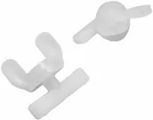 Karnisze - Stoper ruchomy biały 6 szt. - miniaturka - grafika 1