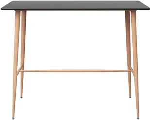 vidaXL 5-częściowy zestaw mebli barowych, czarno-biały - Stoły z krzesłami - miniaturka - grafika 3