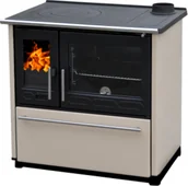 Kuchnie węglowe - 584 TOPSTOVE Kuchnia stalowo żeliwna z piekarnikiem 8kW bez płaszcza wodnego wylot spalin 120mm kolor brązowy) 58477290 - miniaturka - grafika 1