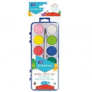 STARPAK Farby akwarelowe 12 kolorów Pbh 12/96 - Pozostałe akcesoria dla plastyków - miniaturka - grafika 2