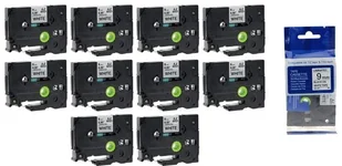 Brother Aimotech Taśma 10-pak zamiennik do 9mm/8m biała czarny nadruk 10xTZE221 10xAZE221 - Taśmy do drukarek barwiące Brother Aimotech Taśma 10-pak zamiennik do 9mm/8m biała czarny nadruk 10xTZE221 10xAZE221 - Taśmy do drukarek barwiące - miniaturka - grafika 1