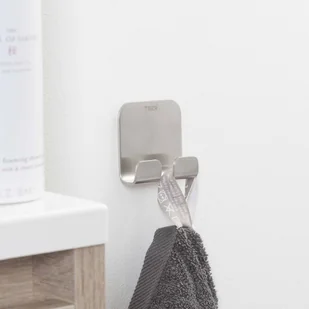 Tiger Podwójny wieszak na ręczniki Colar, srebrny, 1314630946 Coram - Wieszaki łazienkowe - miniaturka - grafika 3