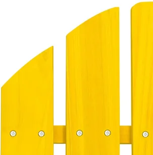 vidaXL Krzesło ogrodowe Adirondack, lite drewno jodłowe, żółte! 315874 - Fotele i krzesła ogrodowe - miniaturka - grafika 5