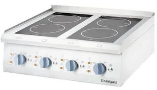 Stalgast kuchnia nastawna ceramiczna 4 polowa 800x700 10 kW 9706500 - Piece, kotły i płyty grzejne gastronomiczne Stalgast kuchnia nastawna ceramiczna 4 polowa 800x700 10 kW 9706500 - Piece, kotły i płyty grzejne gastronomiczne - miniaturka - grafika 1