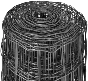 vidaxl Euro ogrodzenie 25 x 1 m, z siatki stalowej, szare - Ogrodzenia - miniaturka - grafika 4
