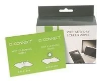 Q-CONNECT chusteczki do czyszczenia ekranów, 2x20 sztuk - Folie do laminatora - miniaturka - grafika 7