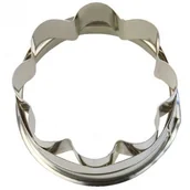 Formy do ciast - Staedter domowych Linzer 8S rozeta na zewnątrz pierścienia, srebrny, 4 cm 956118 - miniaturka - grafika 1