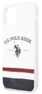 Etui i futerały do telefonów - Obudowa dla telefonów komórkowych U.S Polo Tricolor Blurred na Apple iPhone 11 Pro USHCN58PCSTRB) Biały - miniaturka - grafika 1