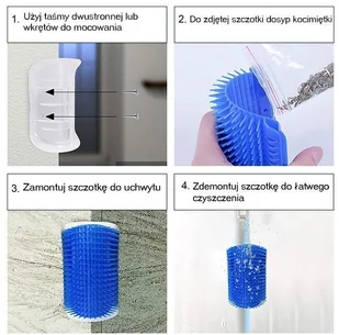 Narożny drapak dla kota z kocimiętką - Drapaki dla kotów - miniaturka - grafika 5