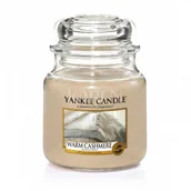 Świece - Yankee Candle słoik średni Warm Cashmere YSSWC - miniaturka - grafika 1