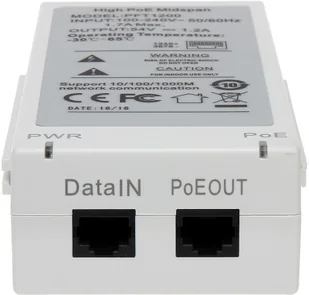 DAHUA ZASILACZ PO SKRĘTCE PFT1200 Midspan High PoE - 60 W DAHUA PFT1200 - Pozostałe akcesoria sieciowe - miniaturka - grafika 2