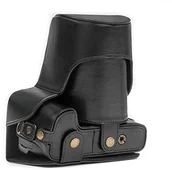 Akcesoria fotograficzne - MegaGear megagear "EVER Ready" torba skórzana torba na aparat,, dolny otwór Version  pokrowiec ochronny na Nikon Coolpix P900, p900s, czarny MG978 - miniaturka - grafika 1