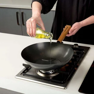 PATELNIA WOK STALOWY KANTOŃSKI CHIŃSKI 28cm - Woki PATELNIA WOK STALOWY KANTOŃSKI CHIŃSKI 28cm - Woki - miniaturka - grafika 5