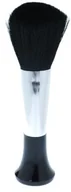 Pędzle do makijażu - Fantasia Pędzel do pudru  Stand, naturalny do włosów, wysokość: 15 cm, 3 cm, czarny/srebrny 1831 - miniaturka - grafika 1