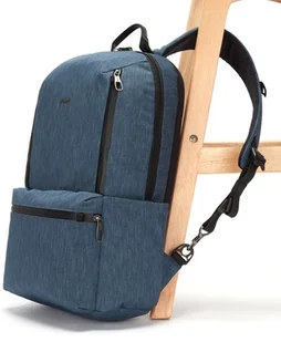 Metrosafe X 20 l, plecak antykradzieżowy, dla kobiet i mężczyzn, 45 x 30 x 13 cm, plecak podróżny, ochrona przed kradzieżą, technologia bezpieczeństwa, 20 l, dżinsowy niebieski/ciemny denim - Plecaki - miniaturka - grafika 17