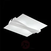Lampy sufitowe - Linea Light Nowoczesna lampa sufitowa ZIG ZAG biała - miniaturka - grafika 1