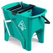 Miotły, szufle, mopy - TTS Zielone Wiadro Z Wyciskarką Squizzy 15 L - miniaturka - grafika 1