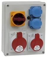 Bezpieczniki elektryczne - Rozdzielnica 1x32A/5P 1x16A/5P 2x250V 0/1 Pawbol - miniaturka - grafika 1