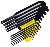 Klucze i nasadki - Stanley Zestaw klucz imbus sześciokątne z końcówką kulistą - 12 sztuk 0-69-257 - miniaturka - grafika 1