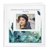 Albumy fotograficzne - NA Murrano Album mały z oknem nadruk dedykacja dla niej 18. urodziny ALB-SO-WH-UV-018 - miniaturka - grafika 1