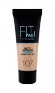 Podkłady do twarzy - Maybelline Fit Me! Matte + Poreless podkład 30 ml dla kobiet 107 Rose Beige - miniaturka - grafika 1