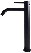 Baterie umywalkowe - Paffoni Light bateria umywalkowa wysoka z korkiem automatycznym czarny mat LIG085NO LIG085NO - miniaturka - grafika 1