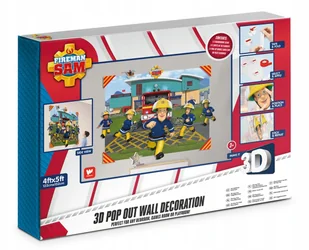 Walltastic 3D Fireman Sam 44609 - Wyposażenie pokoiku dziecięcego - miniaturka - grafika 2
