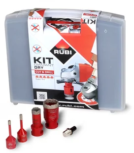 RUBI Zestaw do wiercenia na sucho 4 szt - Akcesoria do elektronarzędzi - miniaturka - grafika 4