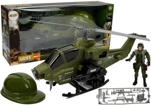 Import LEANToys Zestaw Wojskowy Helikopter Hełm Żołnierz 7877 - Samoloty i helikoptery - miniaturka - grafika 2