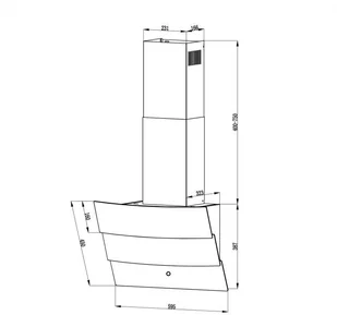 Klarstein CGCH5-Antonia60-BK - Okapy kuchenne - miniaturka - grafika 2