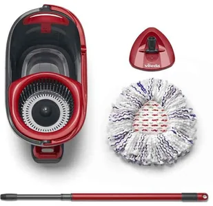 Vileda FHP Turbo 3in1 Microfibre Zestaw Obrotowy Mop + Wiadro 167751.. VILE-000967 - Miotły, szufle, mopy - miniaturka - grafika 5