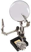 Akcesoria do lutowania - Silverline Silver Line 282589 stabilny trzecia ręcznie z lupą 60 MM, 3-krotne powiększenie 282589 - miniaturka - grafika 1