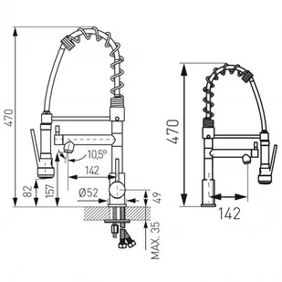 Ferro Bateria F-MASTER zlewozm. multifunkcyjna, chrom BFE41 BFE41 - Baterie kuchenne - miniaturka - grafika 2