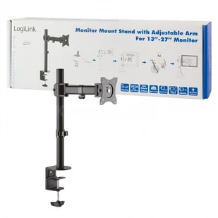 Logilink Monitor-Schreibtischhalterung neig/schwenk 37-70" BP0020 - Uchwyty do monitorów - miniaturka - grafika 2