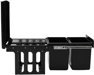 FENIKS vidaXL Kuchenny wysuwany, ciche zamykanie, 36 L vidaXL - Kosze na śmieci - miniaturka - grafika 5