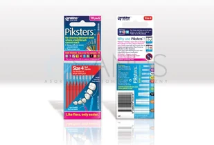 Erskine Piksters Szczoteczki międzyzębowe - Rozmiar R4 czerwone, 10 sztuk HIT! Szc000130 - Szczoteczki międzyzębowe - miniaturka - grafika 2